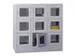 Armoire Multicases Portes Vitrées Hxlxp 1187X1230X500Mm 9Cases Largeu
