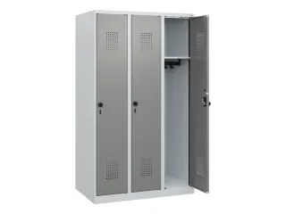 schoollocker,HxBxD 1530x900x500mm,3vak,vak B 300mm,draaigrendel - 1