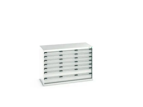 ladekast 900x1300x650mm 7laden zware lasten RAL7035 front RAL7035