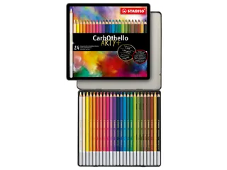 Kleurpotloden STABILO CarbOthello kalkpastel assorti blik à 24 stuks - 4