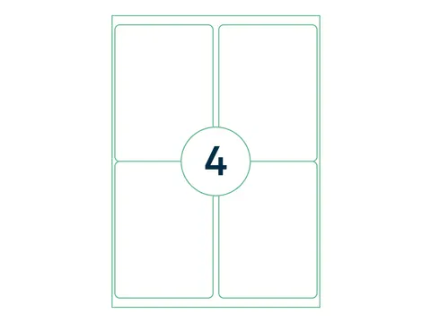 Etiket Premium 99.1x139mm Wit XL Pack 1000 Vel