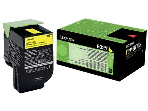 Return Program toner 802 1.000 pagina 80C20Y0 geel