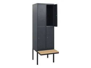 Dubbeldekse dekenkist,HxBxD 1950x600x815mm,2x2vak.,vak B 300mm - 2