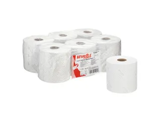 Poetsrol WypAll L10 1-laags 19,5cmx304m 800vel wit 7256 - 2