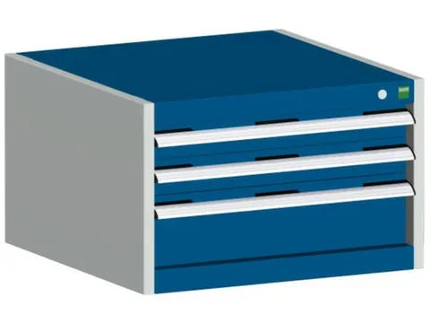 ladekast,HxBxD 400x650x650mm,3lade(n),m. lade voor normale belastingen