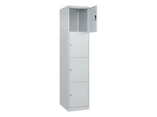 lockerkast,HxBxD 1850x400x500mm,1x4vakken,vak B 400mm,cil.-slot