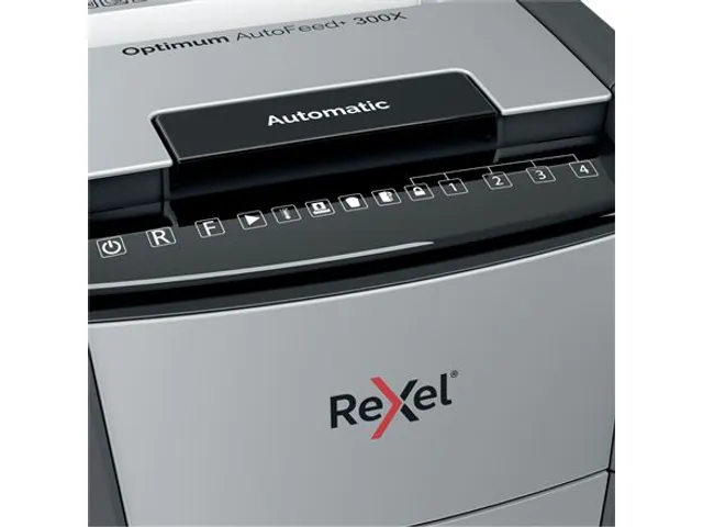 Papiervernietiger Rexel Optimum Auto+ 300X P-4 snippers 4x26mm