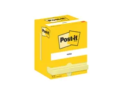 Memoblok Post-it 657 76x102mm geel 12 stuks