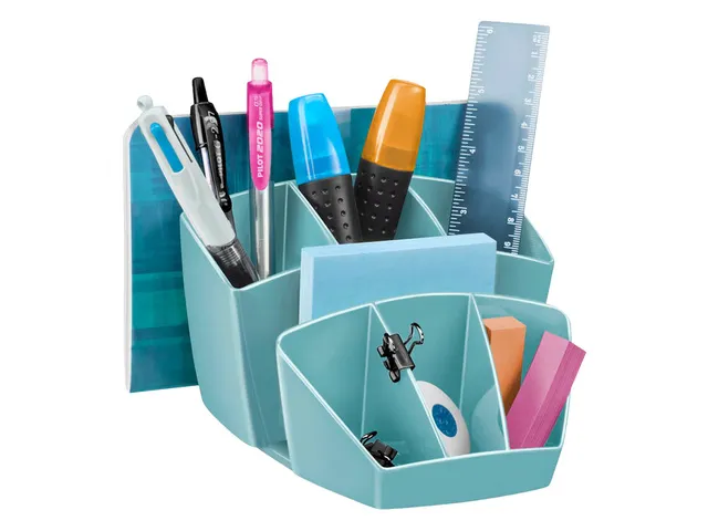 Pennenbak CEP Riviera 8-vaks plastic mintgroen