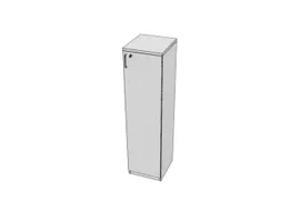 kantoorkast,HxBxD 1545x400x445mm,Bl-wit