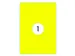 Etiket Rillprint 210x297mm fluorgeel 100 etiketten