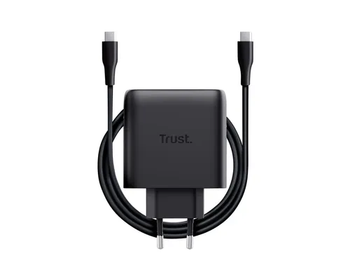 Oplader met kabel Trust Maxo 65W USB-C GaN zwart