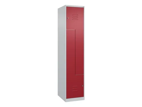 Z-garderobekast,HxBxD 1850x400x500mm,vak B 200/400mm,cil.-slot