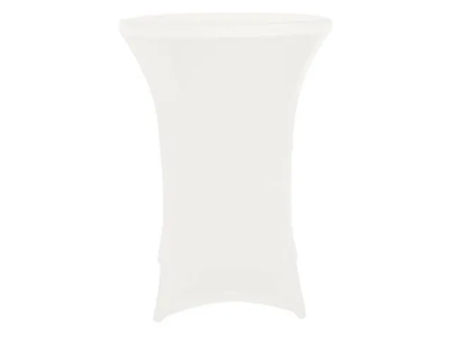 Hoes voor statafel Stretch Wit Rond Ø 80 cm x 100 cm