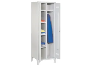 kleding-/wasgoedkast,HxBxD 1850x600x500mm,RAL7035,front RAL7035 - 2