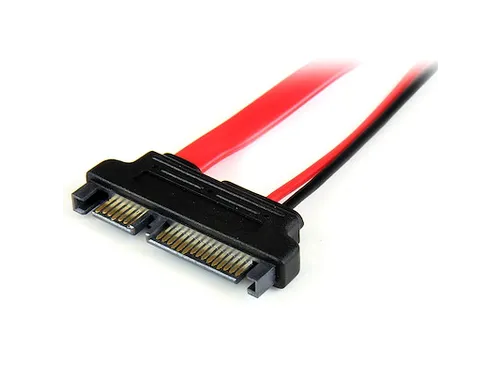 15cm Slimline SATA naar SATA Adapter met Voeding - F/M