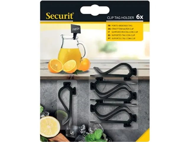 clip tag houder zwart X6