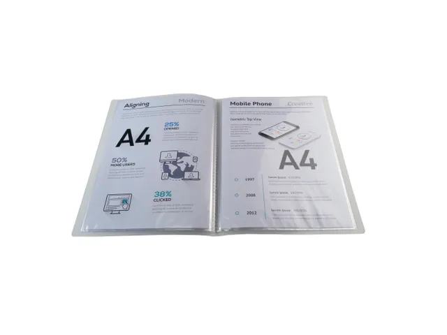 Protège-documents en polypropylène semi rigide Chromaline 80 vues -