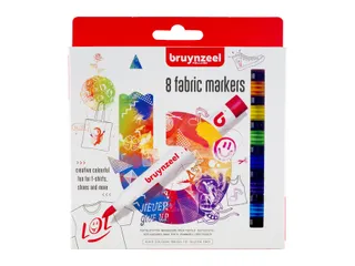 Textielstift Bruynzeel Teens assorti 8 stuks - 1