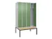 locker voor scheiding van kleding,HxBxD 2120x1200x815mm,4vak