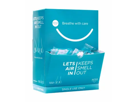 Nosa plugs anti-geur neusdopjes menthol 100 Stuks