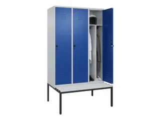 locker voor scheiding van kleding,HxBxD 2120x1200x815mm,3vak - 3