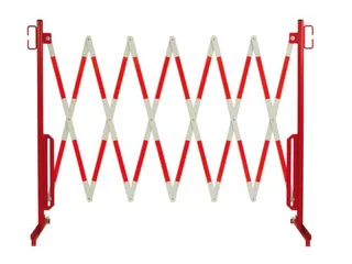 schaarhek,paal HxØ 960x27mm,HxBxD 960x0-4000x500mm,paal staal,rood - 2