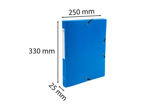 Klasseerdoos PP rug 25mm A4 lichtblauw