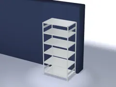 systeemstelling,grondveld,HxBxD 2500x1360x835mm,vakl. 330kg