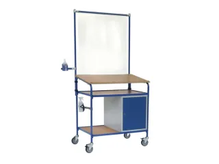 Mobiele lessenaar,m. hygiëne-uitrusting,HxBxD 2305x1105x659mm,m. kast - 1