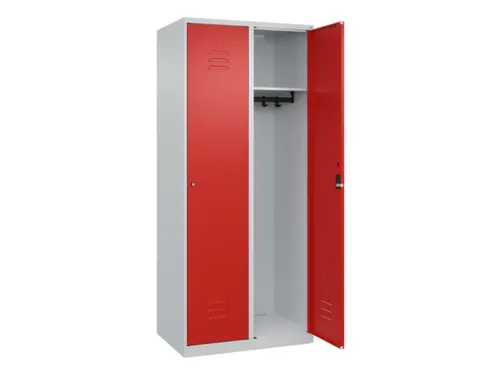 locker,HxBxD 1850x800x500mm,2vak,vak B 400mm,cil.-slot,staand op vloer
