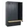 locker met bank,HxBxD 1950x1200x815mm,4vak,vak B 300mm,cilinderslot