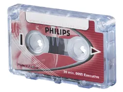 Cassette dicteer Philips LFH 0005 2x15min met clip