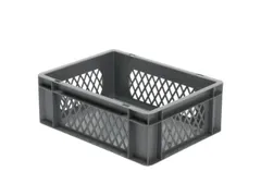 Euronorm-Stapelbak 13l H X L X B 145x400x300mm Grijs