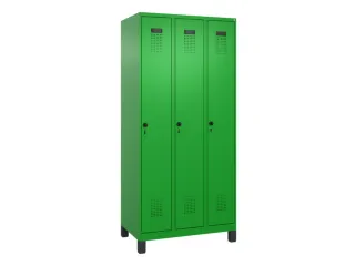 locker,HxBxD 1950x900x500mm,3vak,vak B 300mm,draaigrendel,voeten - 3