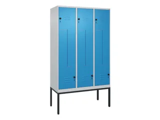 Z-garderobekast,HxBxD 2120x1200x500mm,vak B 200/400mm,draaigrendel - 1