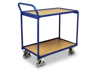 Tafelwagen 250kg 850x500mm 2 Etages Ral5010 Houten Plaat - 2
