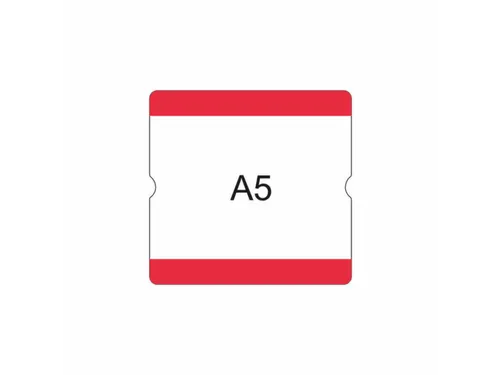 beschrijfbare hoes,markering HxB 216x231mm,PVC,rood