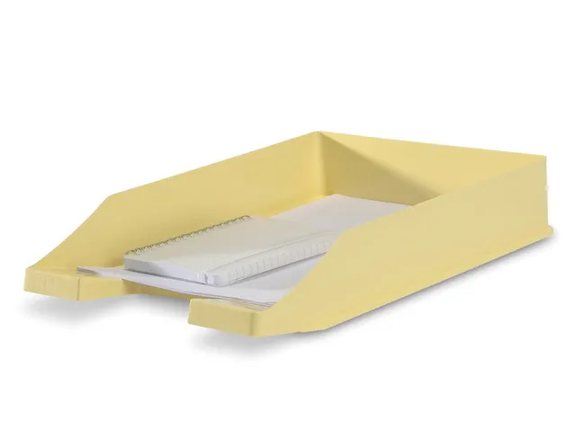 Corbeille à courrier HAN A4 standard plastique jaune pastel