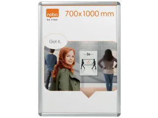 Clicklijst Nobo Essence Aluminium B1 700x1000mm - 6