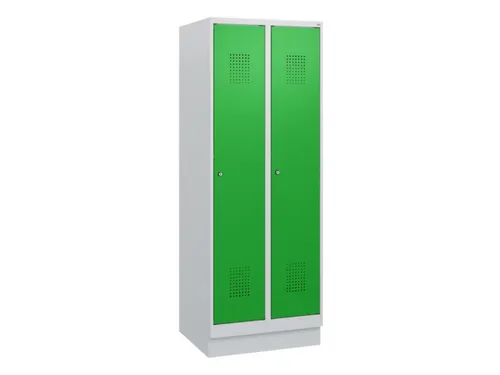 schoollocker,HxBxD 1630x600x500mm,2vak,vak B 300mm,cil.-slot,sokkel