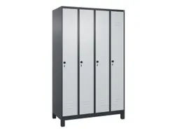 locker voor scheiding van kleding,HxBxD 1950x1200x500mm,4vak