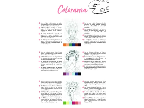 Kleurboek Clairefontaine Odelia A4 Vrouwen