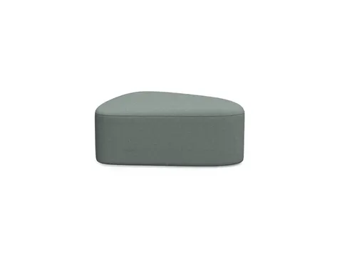 Poefmodule Rocada Volga-A 91x38x68cm rugloos grijs