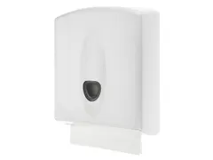 Handdoekdispenser Midi Kunststof Wit C-vouw Z-vouw