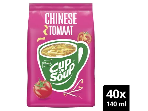 Cup-a-Soup Knorr machinezak Chinese tomaat 140ml