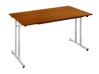 Klaptafel Vrijstaand 160x80 Cm Onderstel Aluminium Kersenhout - 1