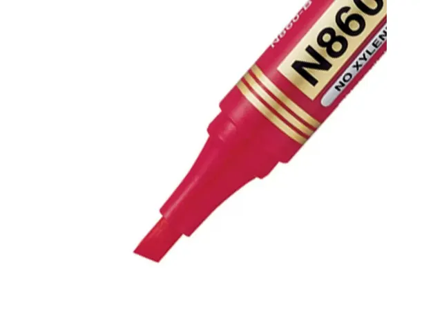 Pentel N860-B Permanent marker Beitelpunt 4,5mm Rood