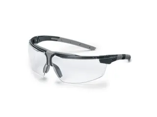 Uvex i-3 9190175 veiligheidsbril, heldere lens, zwart/grijs montuur - 1
