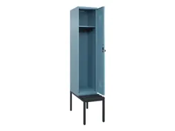 locker met bank,HxBxD 2120x400x815mm,1vak,vak B 400mm,draaigrendel